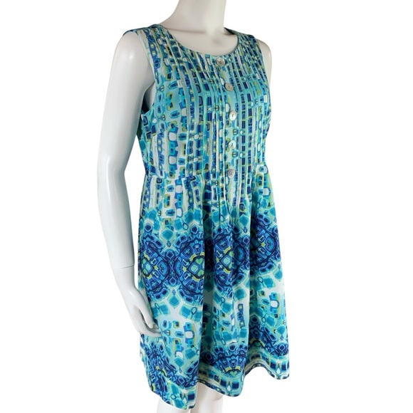 Rabbit Rabbit Rabbit Petite 100% cotton sleeveless dress size 10 - Picture 1 of 15